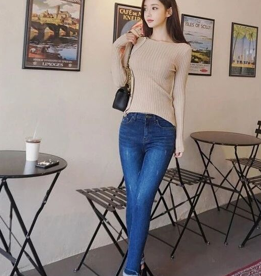 高冷的牛仔裤美女,秀出无法抗拒的美!_气质_女神_魅力