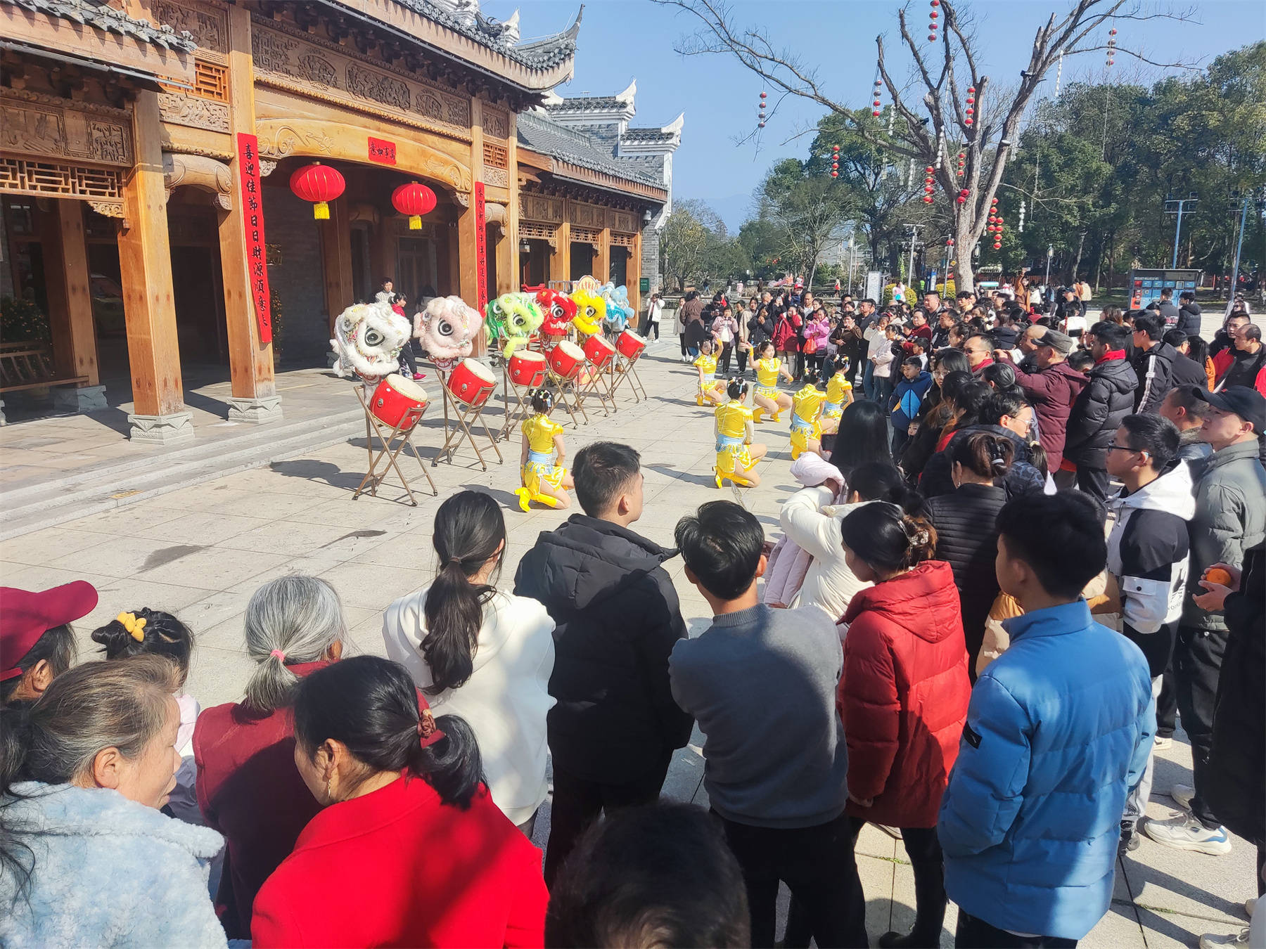 青原区渼陂古村大地欢歌迎新春