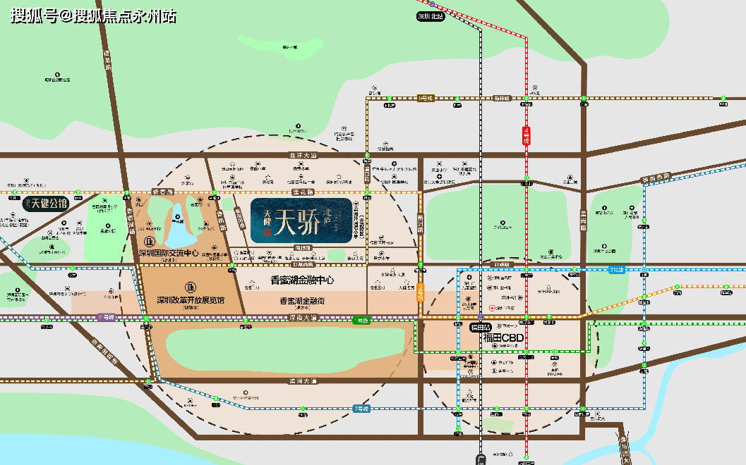 距离pafc mall,皇庭广场,怡景中心城,连城新天地,福田coco park,卓越i
