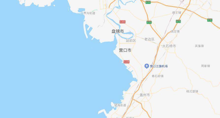 辽东半岛中枢,大辽河入海口处,东北部紧临沈大铁路,地理位置十分重要