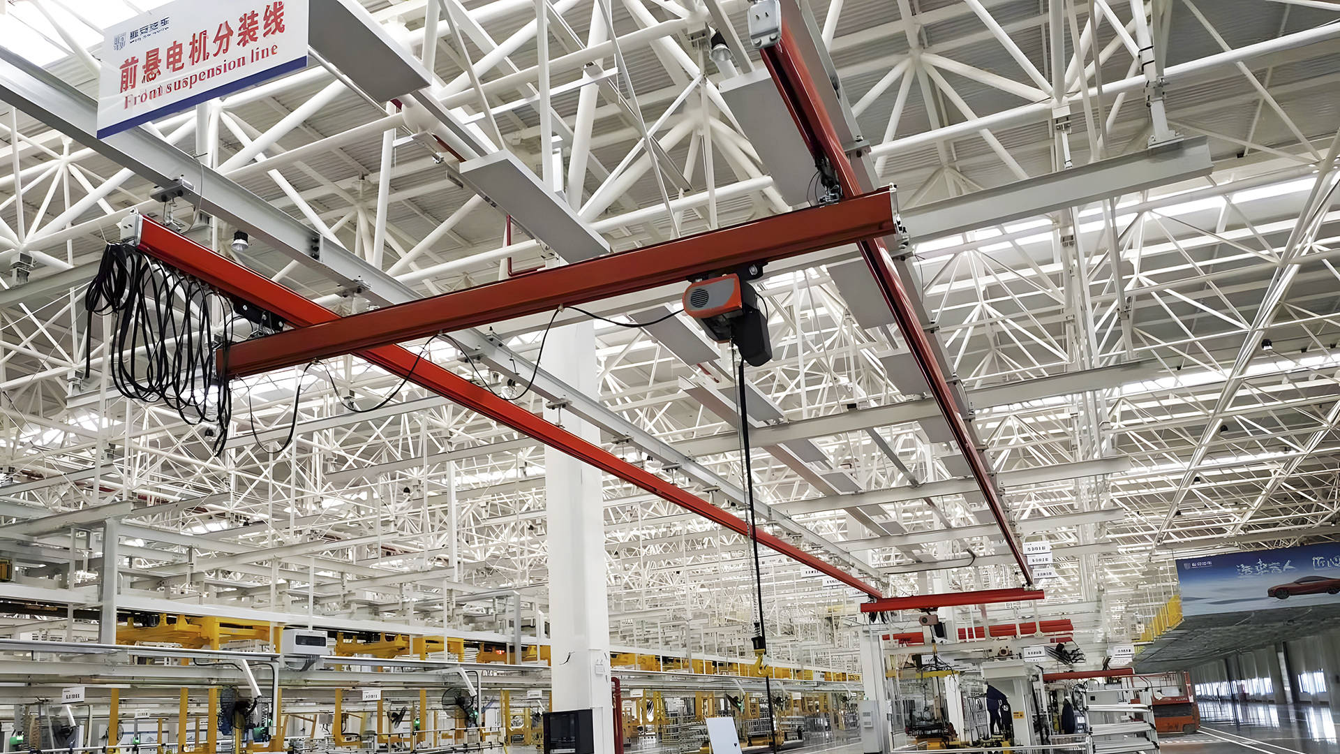 五,吊挂件的安装轨道的吊挂件安装必须对称于工字钢两侧,以确保其稳定