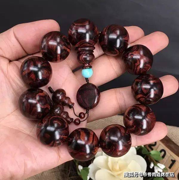 海南黄花梨手串该这样盘_盘玩_包浆_时间