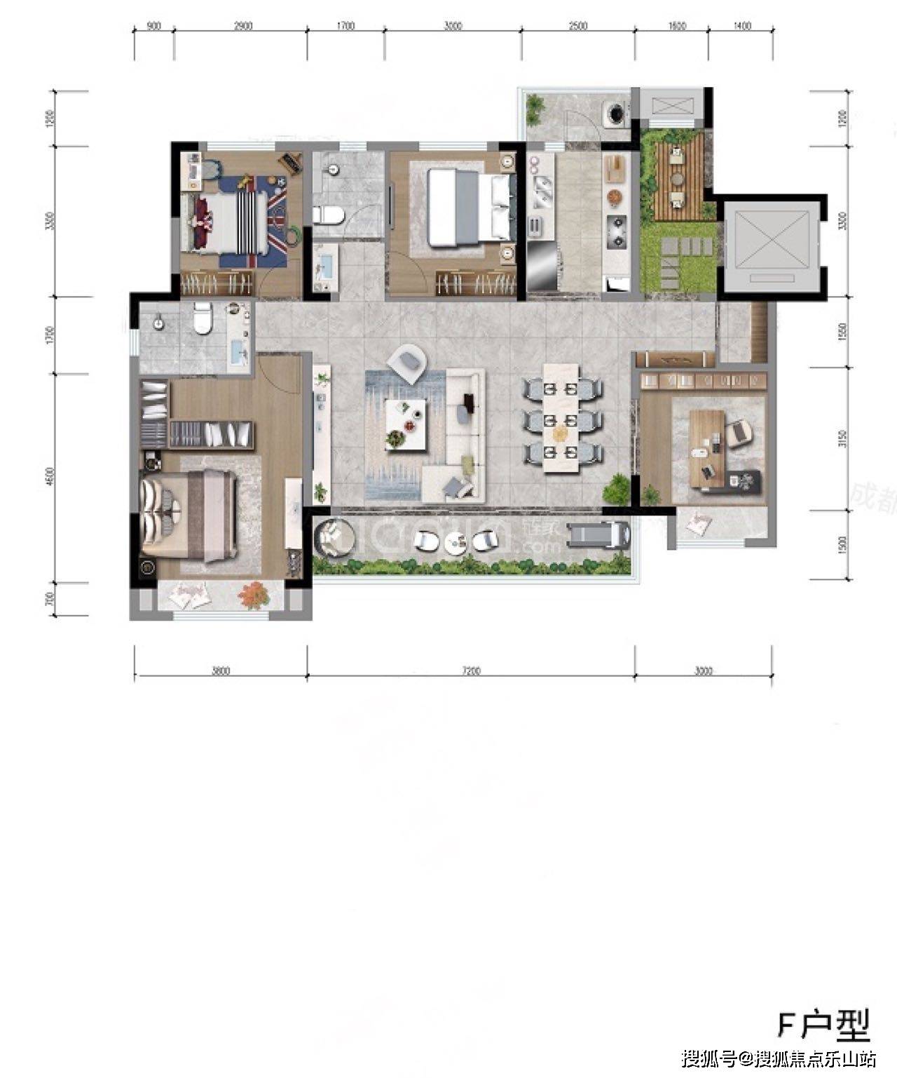 成都中梁御璟台-中梁御璟台户型图-中梁御璟台价格