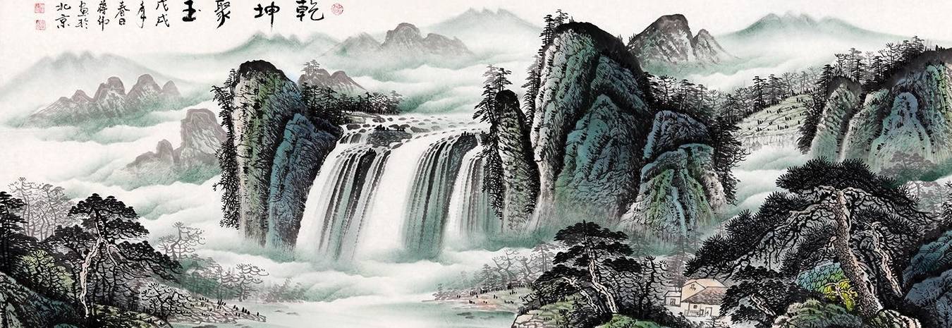 装饰墙面有绝招,逼格挂画不能少_山水画_作品_风水