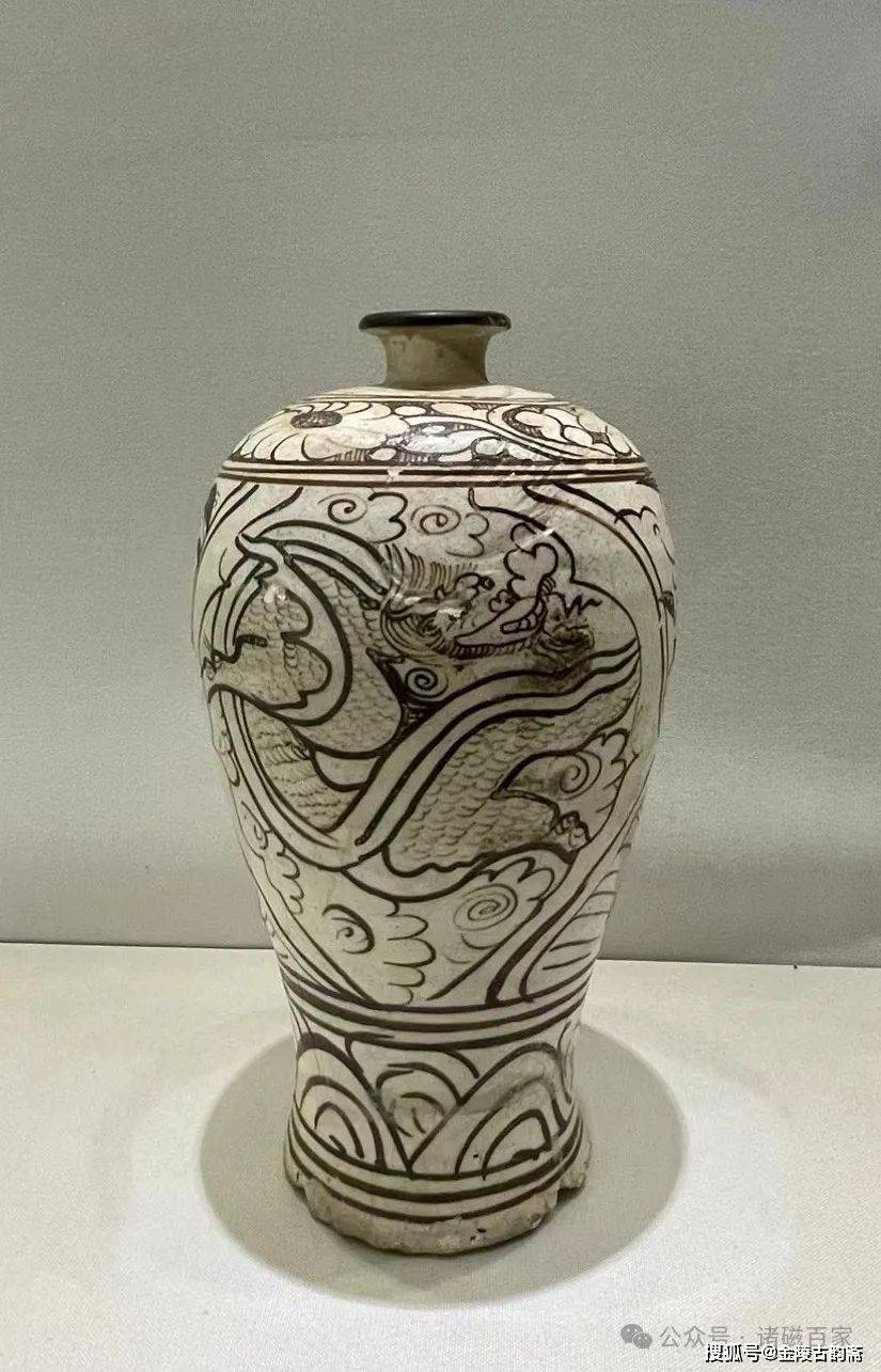 大龙团拜会大结局——宋元磁州窑白地黑花龙凤纹瓶罐鉴赏_纹饰_民族