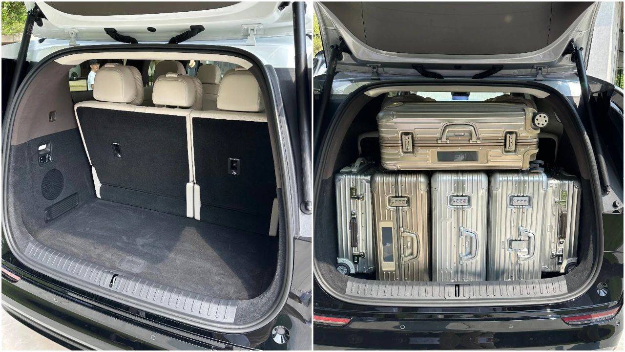 例如,别克gl8的正常行李厢容积为475l,腾势d9为410l,极氪009更是仅有