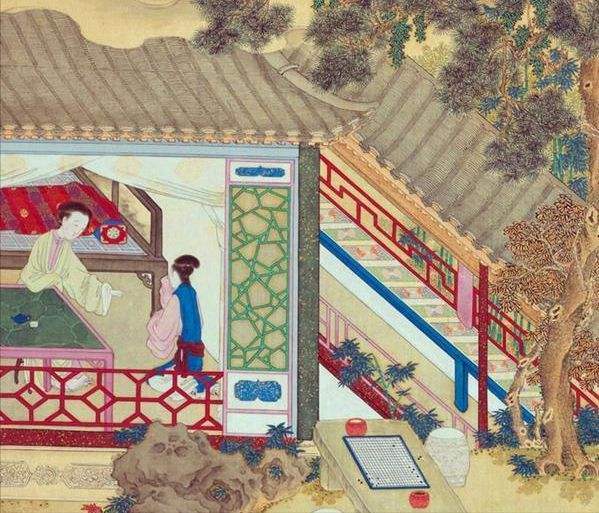 在明间安放下一张经桌,焚下一炉香.