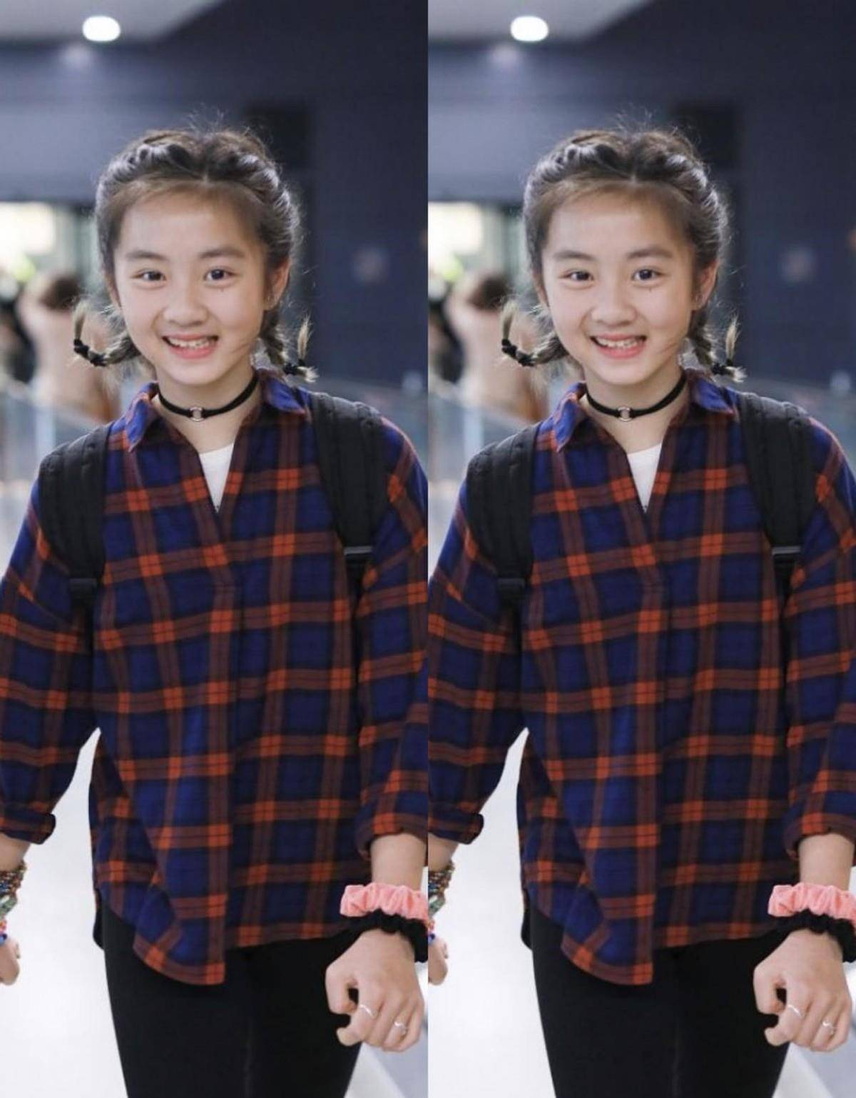 黄磊女儿黄多多的造型非常符合那些未成年女孩的一些穿搭.