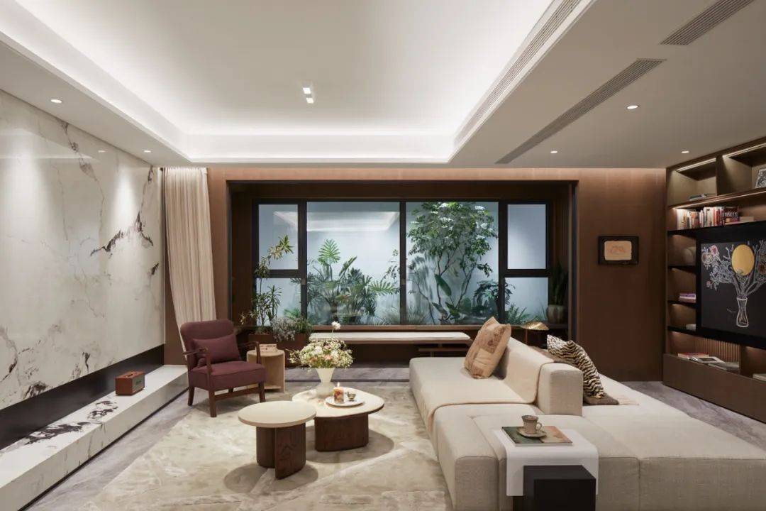 建面约130㎡户型概念展示间实景,非交付标准由客厅,x空间,餐厅,厨房