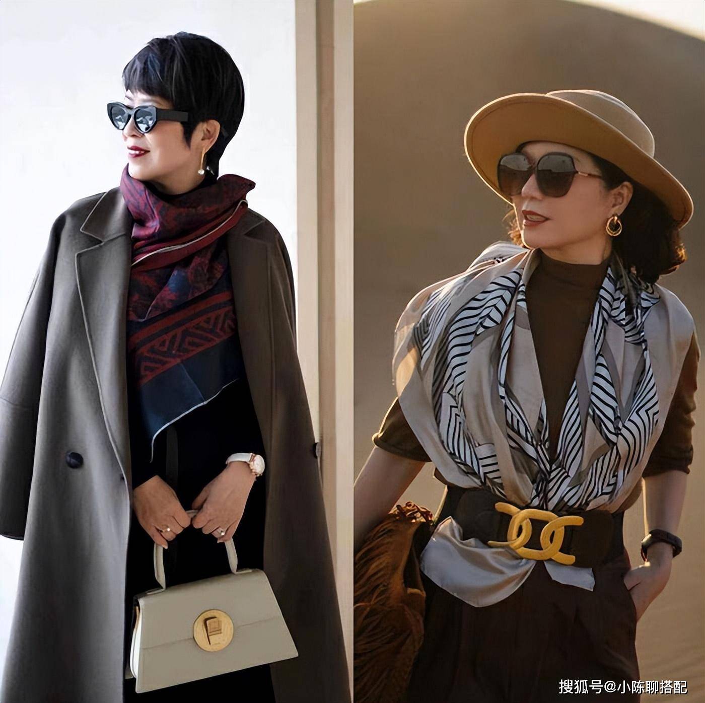 中年女性悄悄变美,这3个配饰一定不能少,真美真时髦_围巾_帽子_腰带