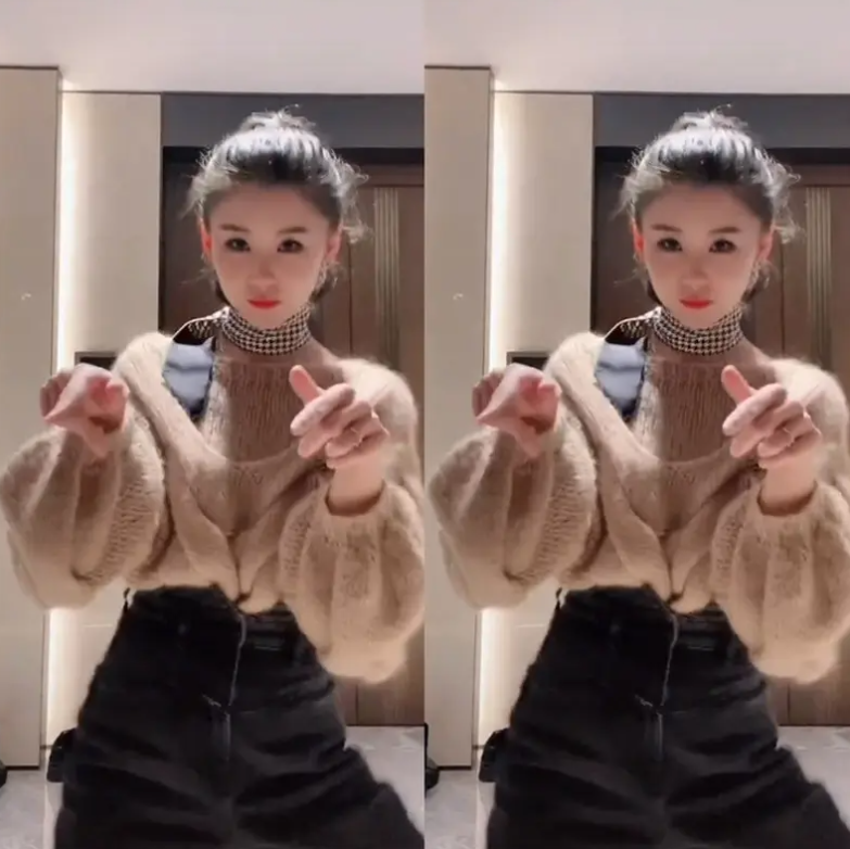 李小萌二胎后带火了跳舞穿搭:"毛衣 高腰裤 丝巾",时髦又洋气_时尚