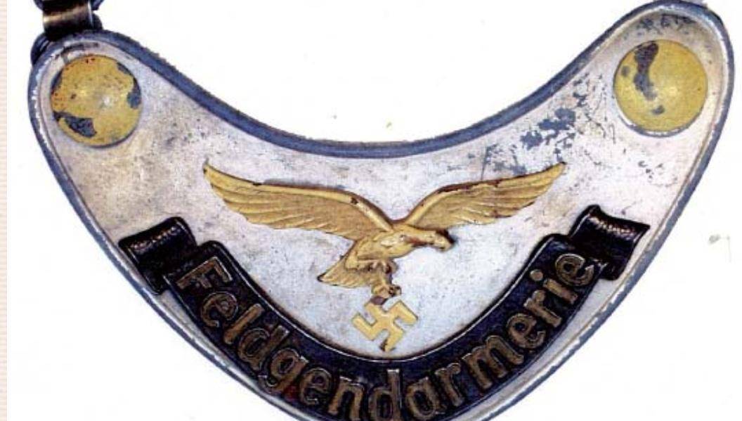 空军特有的胸牌,使用空军鹰徽.