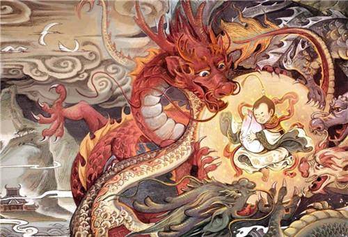 以及长相如牛,声音如雷的夔牛等等,但是就是没有我们印象中的五爪真龙