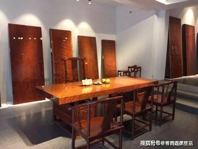 各种高级场所都在用的实木大板茶桌,究竟怎么样?_巴花_首选_价格