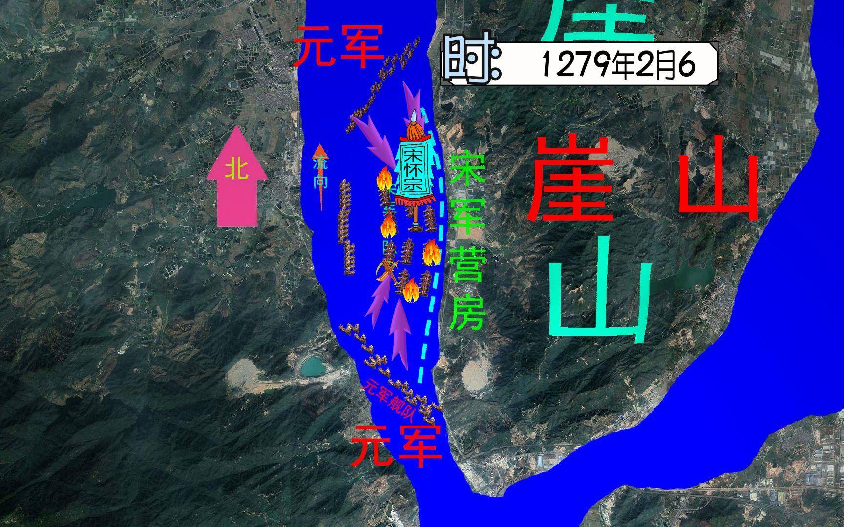 崖门镇地图图片