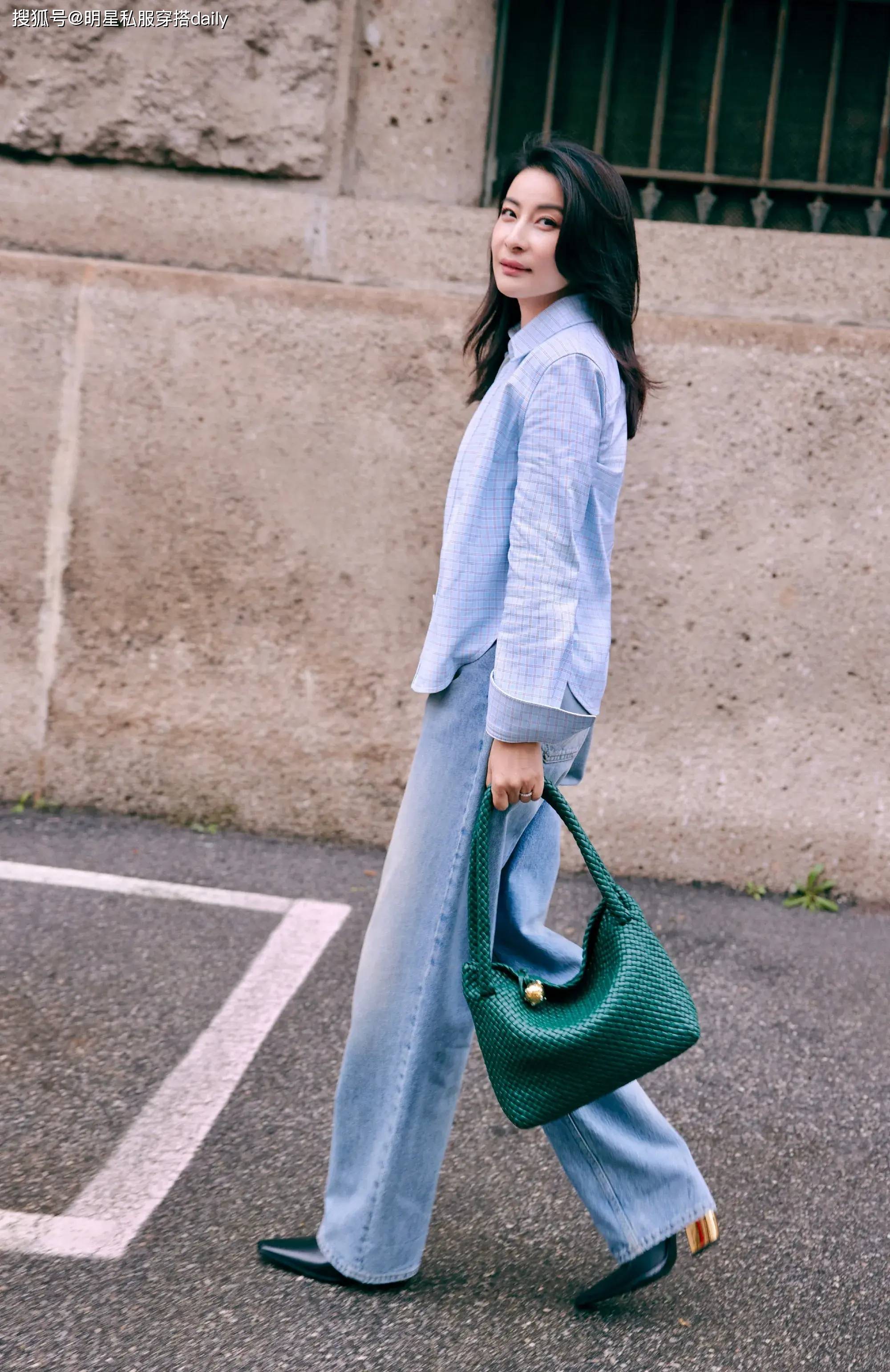 郭晶晶穿什么都太圈粉!