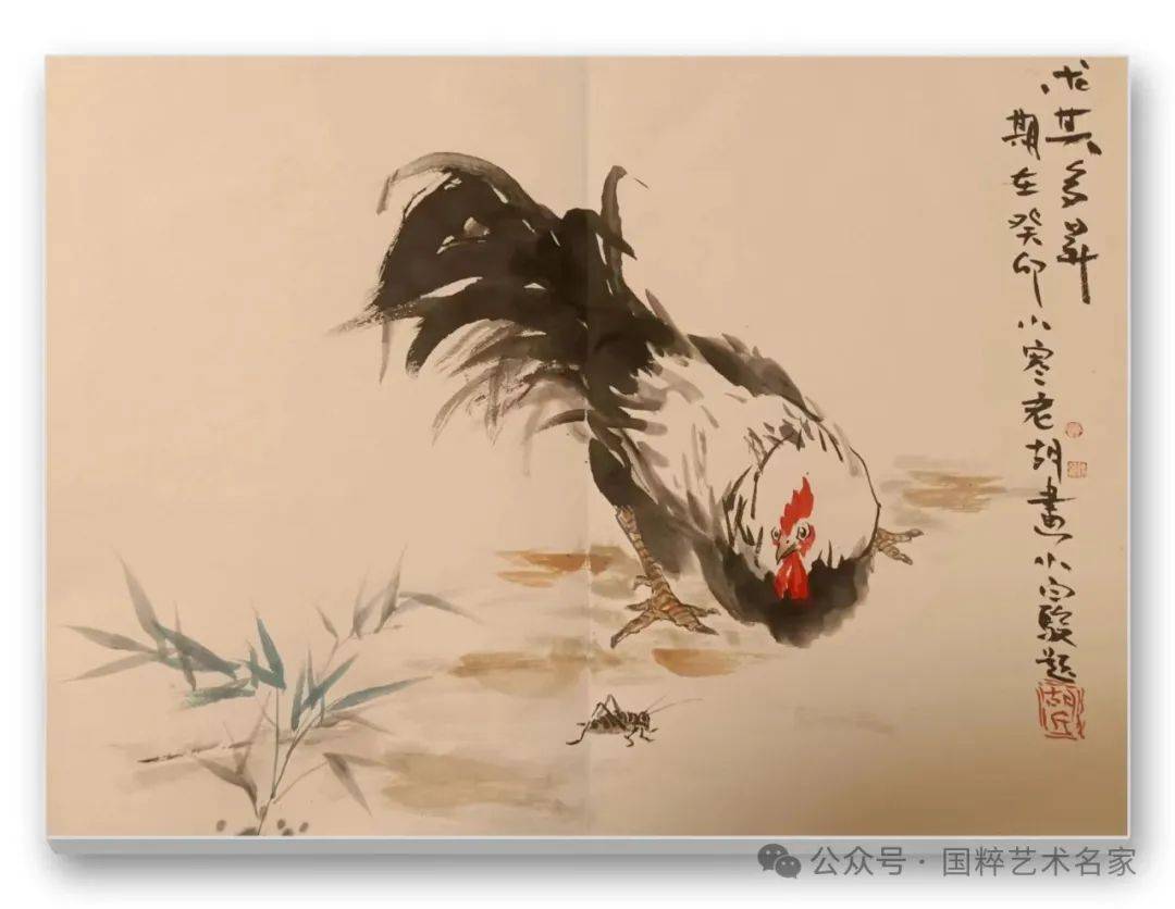 画家们通过寥寥数笔,便将鸡的形态和神韵表现得淋漓尽致.