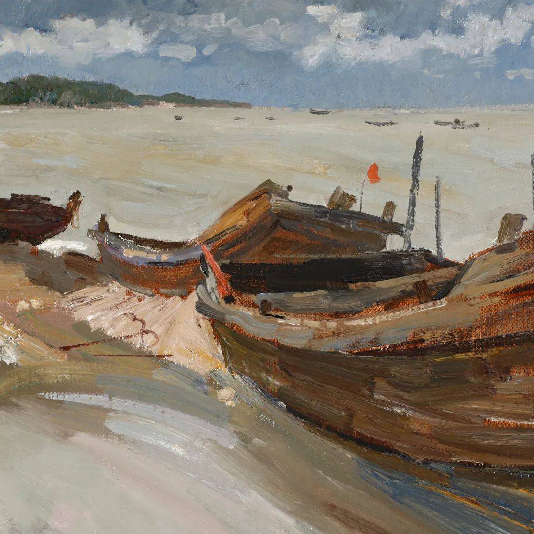 二月月拍 | 持笔劝得春光住 自有春晖留满槐_苏天赐_作品_油画