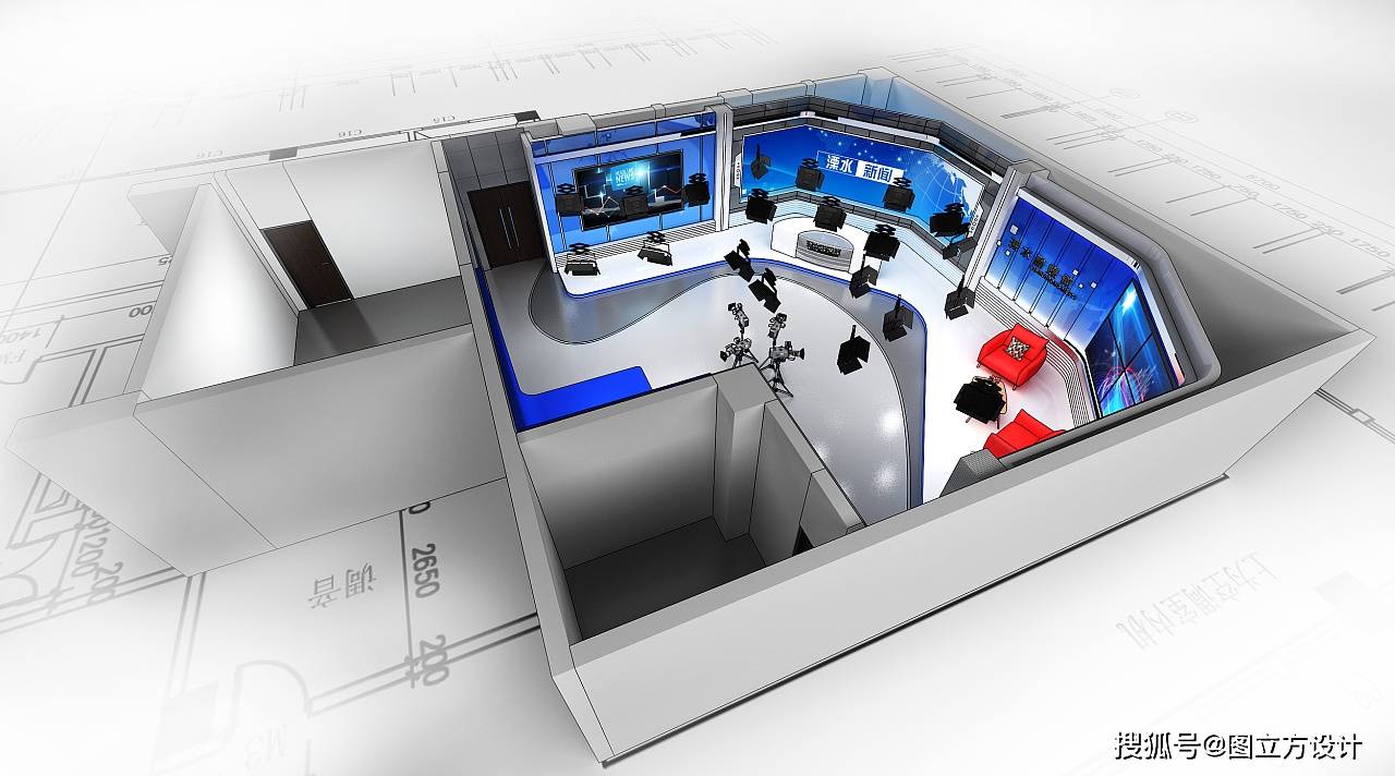 式演播室效果图是指通过先进的技术手段,将观众置身于虚拟的环境之中