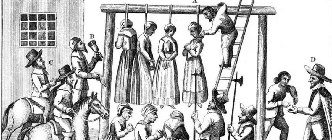 中世纪女巫刑罚图片