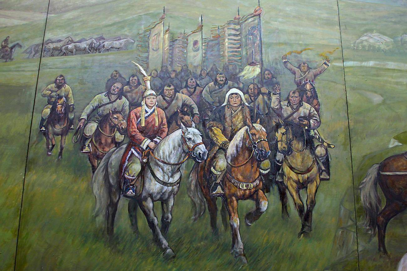 蒙古人的起源,苍狼白鹿传说,黄金家族的兴起,阿阑豁阿五箭训子_儿子