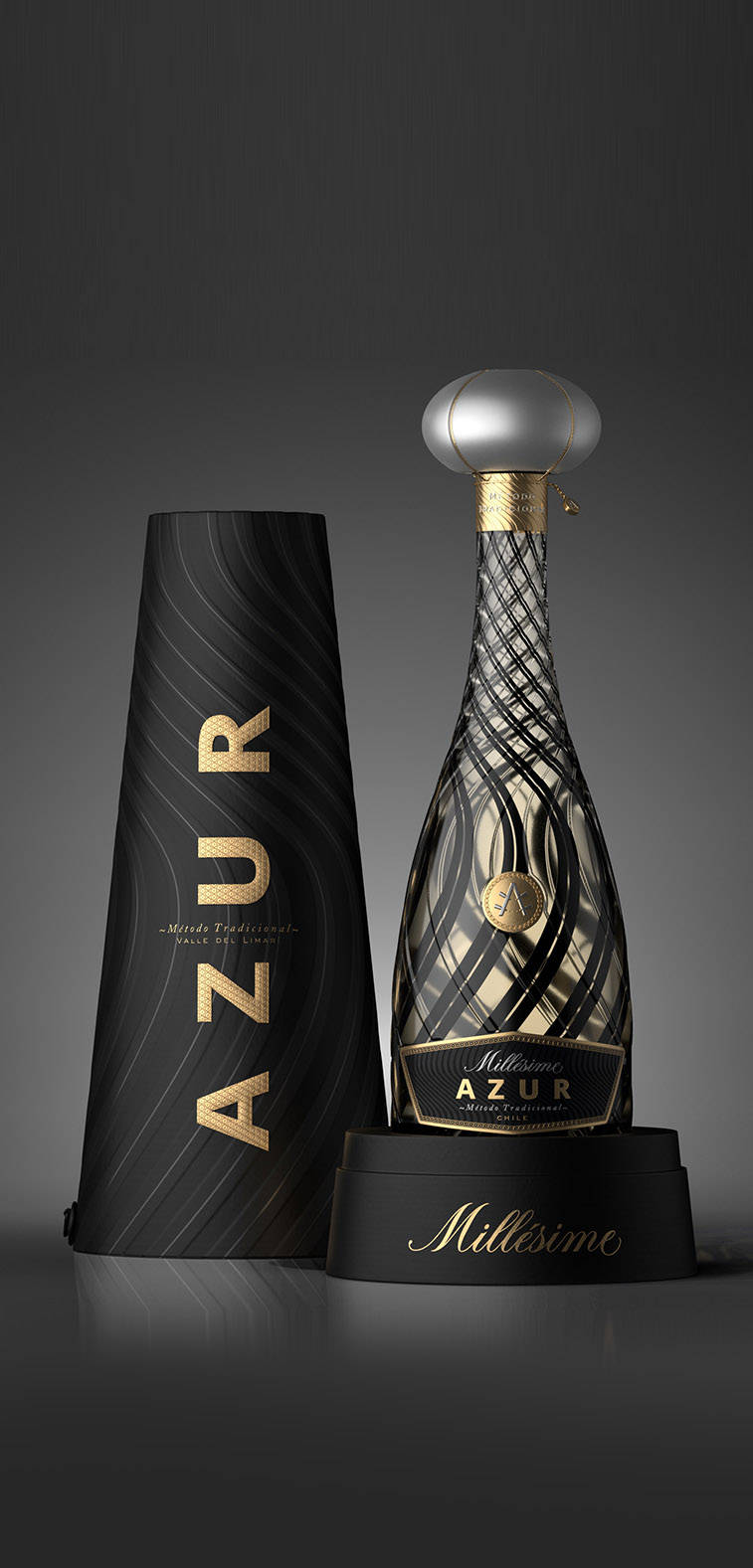 现代时尚奢华黑金白酒包装设计 北京白酒包装设计_标签_低度酒_作品