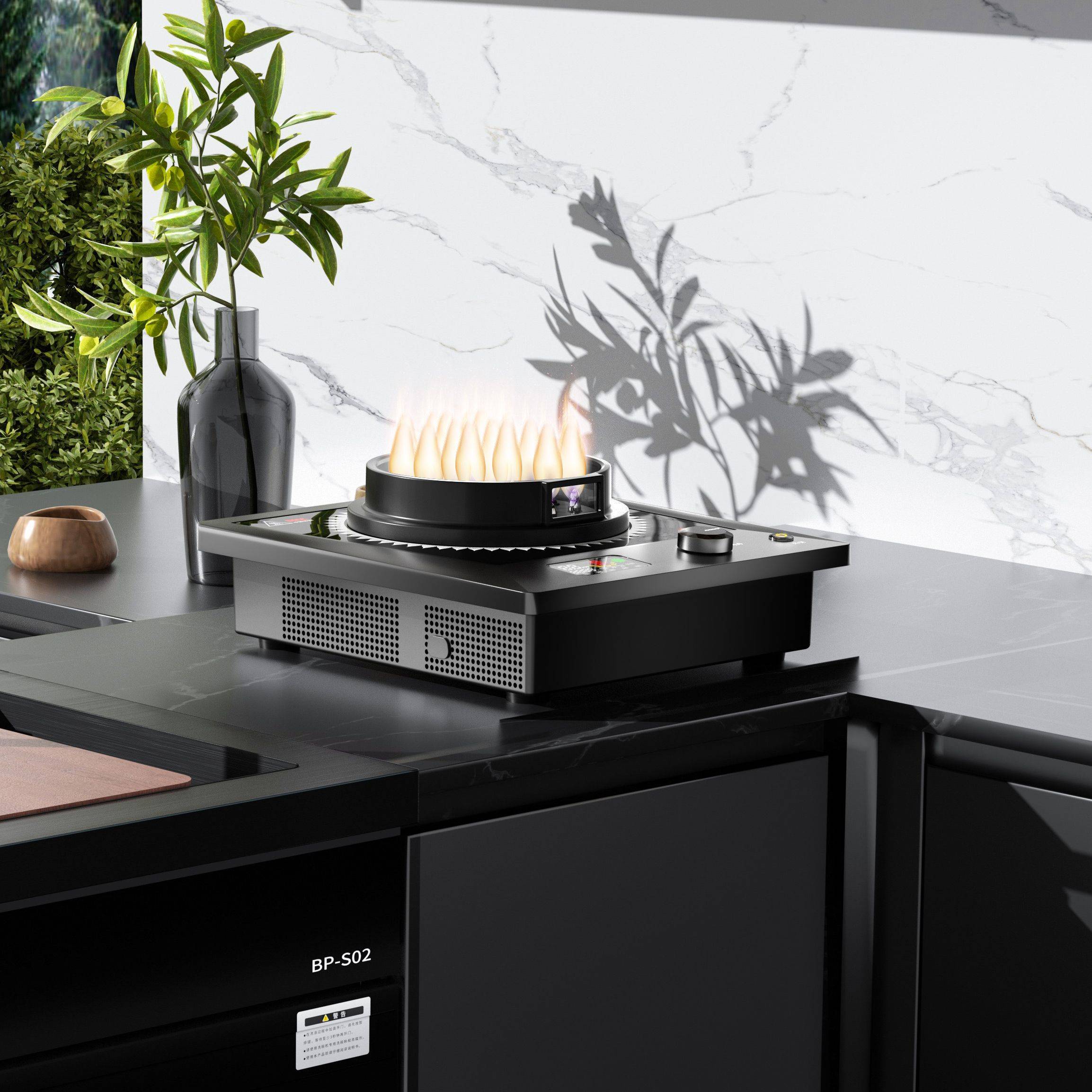 华火电焰灶_火焰_方式_电能