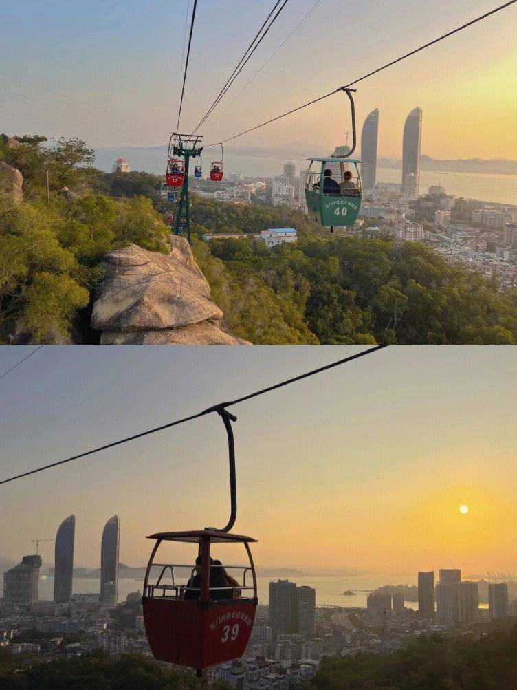 7515钟鼓索道:可以坐索道观看厦门全景,前半段是看山,后半段可以