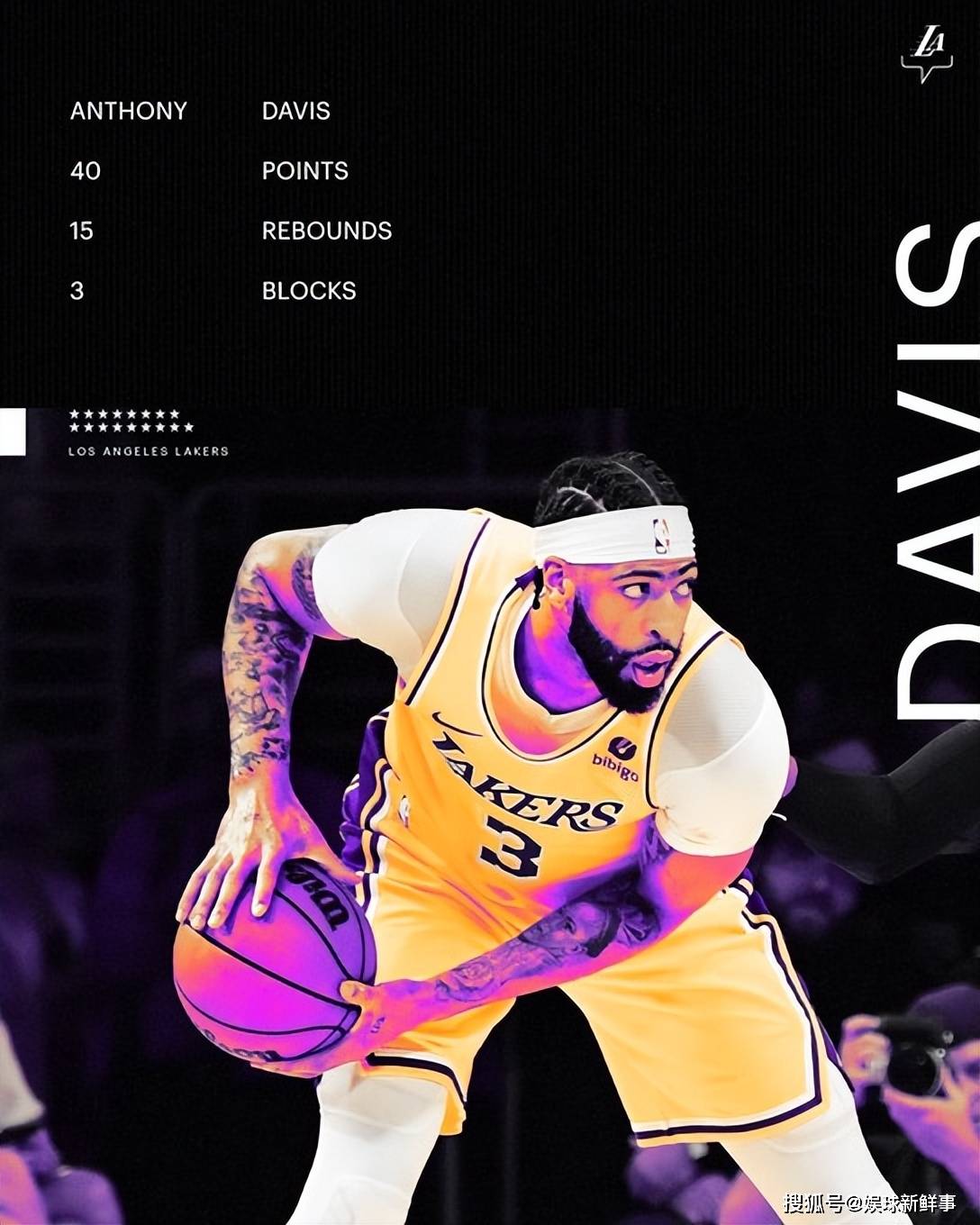 原创猛湖人队与奇才队加时大战安东尼戴维斯疯狂得分助胜