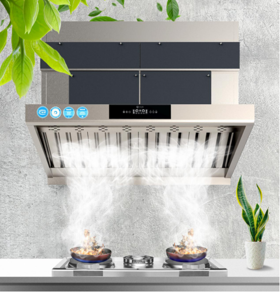 环之盾内循环油烟机,挑战油烟难题._烟道_净化_装修