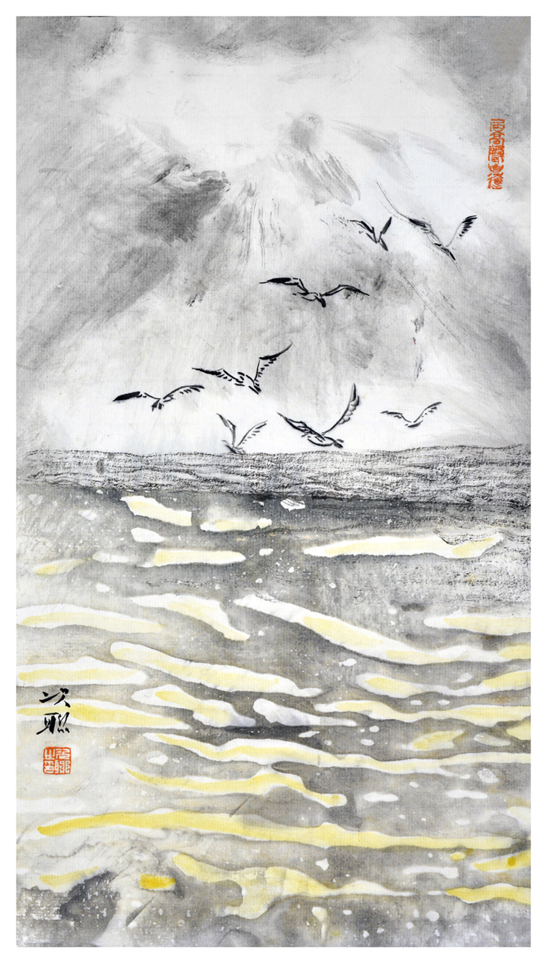 艺术赋能·文化南海|何次联_cm_画面_花鸟画