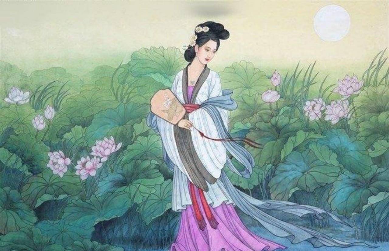 温庭筠仿李白李贺等三大高手,写首凄美情词,无一愁字却句句写愁_女子