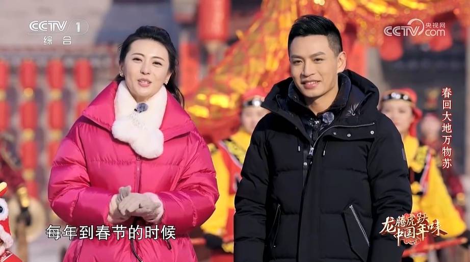 何岩柯:搭档张舒越,入职央视20年以来第一次主持cctv-1综艺晚会_年味