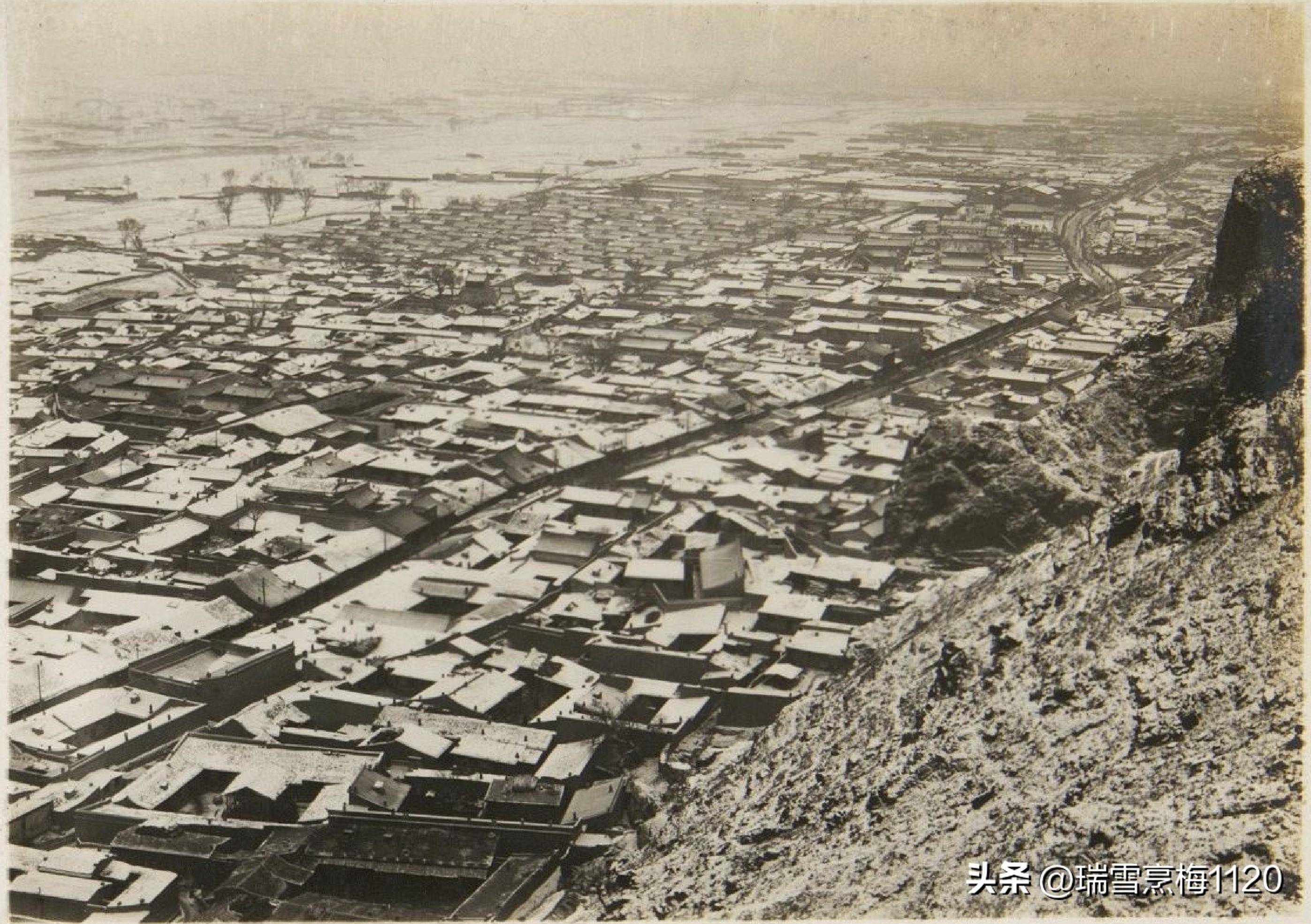 塞外旧影 | 1937年1月出版亚东印画辑:张家口 通辽_赐儿山_牛粪_仓库
