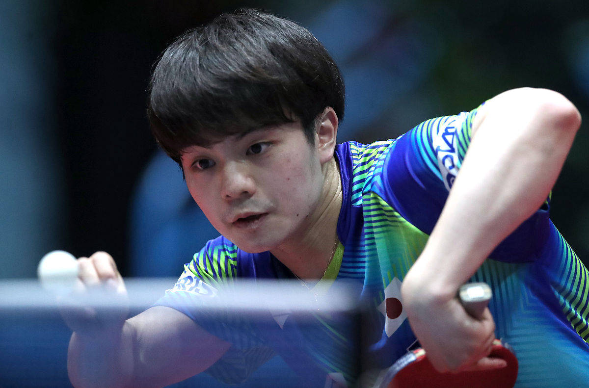 最后一局要不是因为宇田幸矢主动进攻失误,陈俊有可能一分不得.