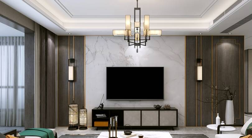 原创新中式装修效果图赏析凝五行气韵怡风雅情趣