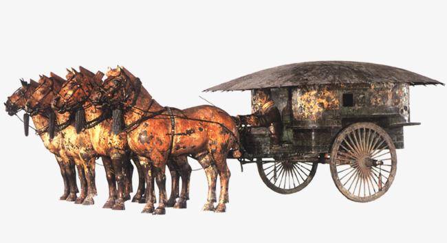 《续汉书·舆服志》中记载汉代车舆制度中规定"贾人不得乘马车",贾人