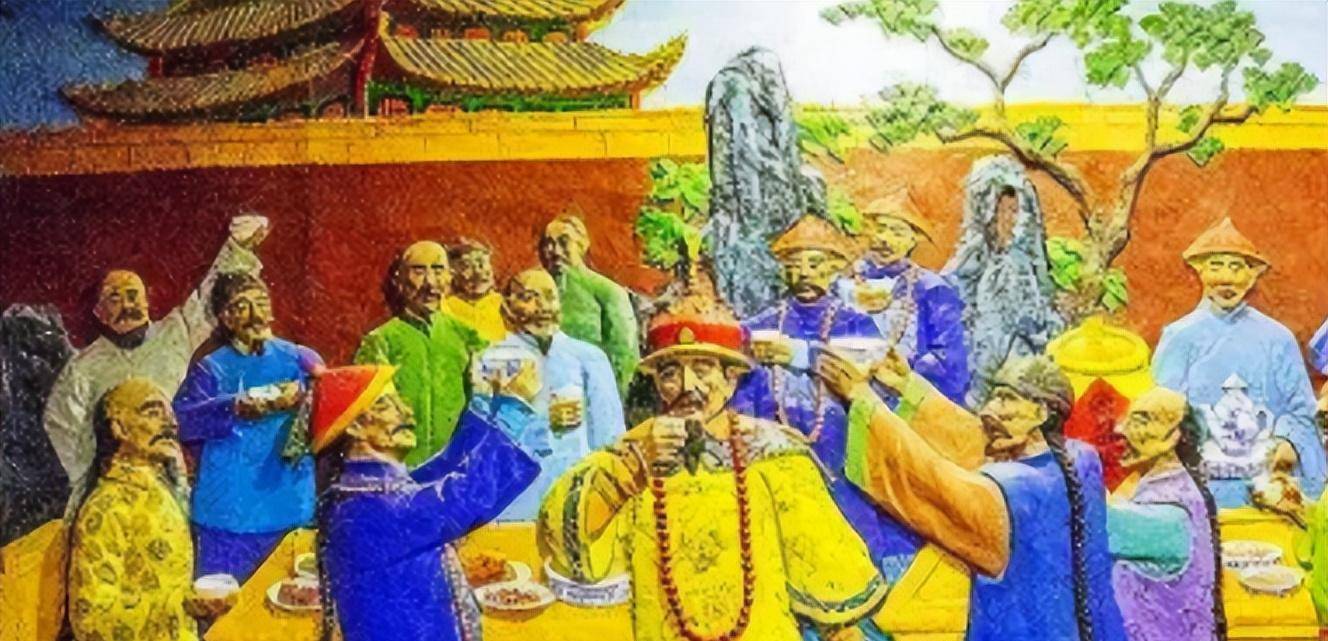 原创乾隆退位后举办千叟宴三千余名老人参宴宴会结束老人接连死亡