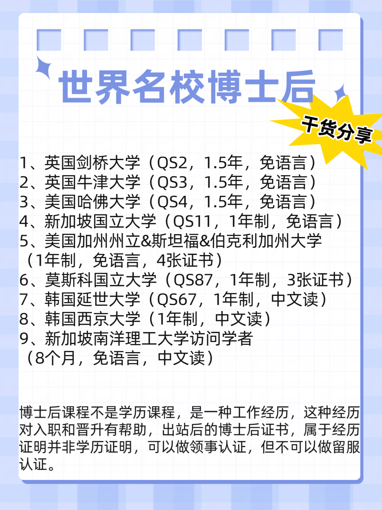 伦敦大学学院访问学者,博士后招聘