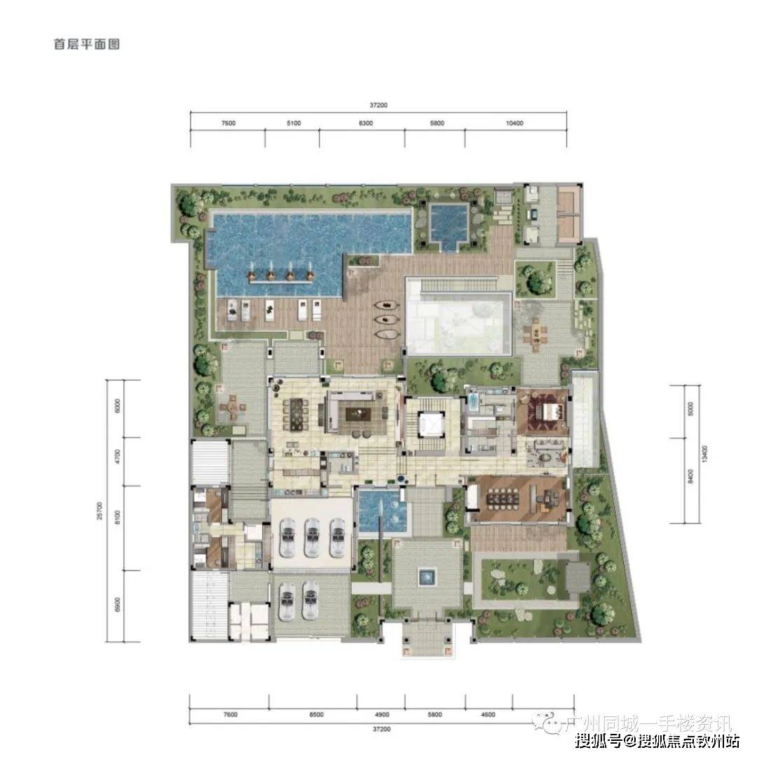 庄园别墅 平面图图片