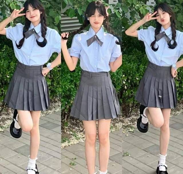 夏季百褶裙穿搭来了一起来做甜酷女孩青春减龄有元气