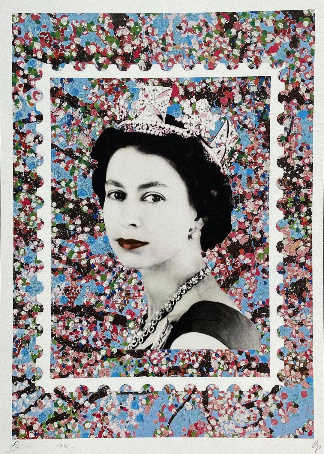 lot 28 death nyc 樱花女王尺寸:32x45cm材质:平版款识:death nyc