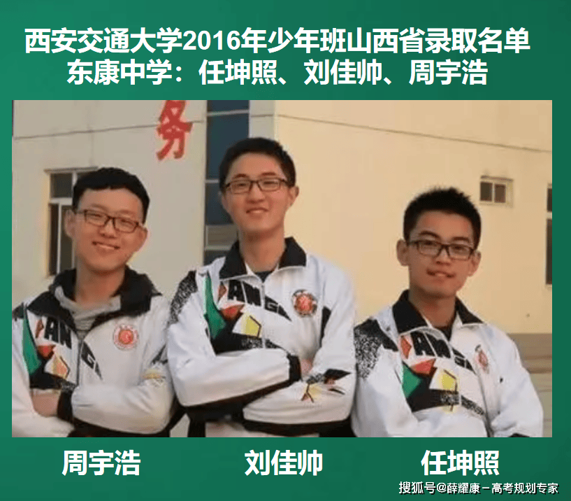 运城市东康中学自2016年到2024年共有任坤照,刘佳帅,周宇浩,薛云飞,曹