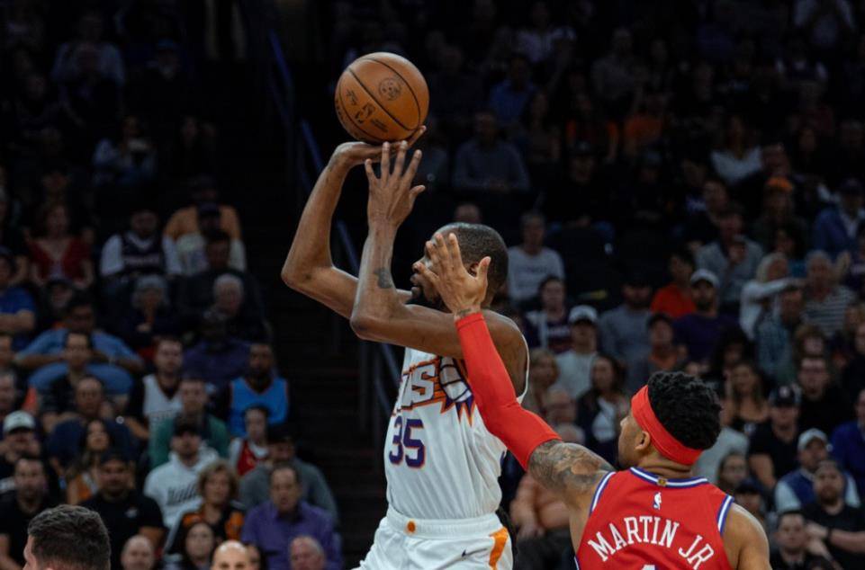 原创杜兰特超越奥尼尔太阳拒逆转阿伦32分比尔拉胯布克准三双