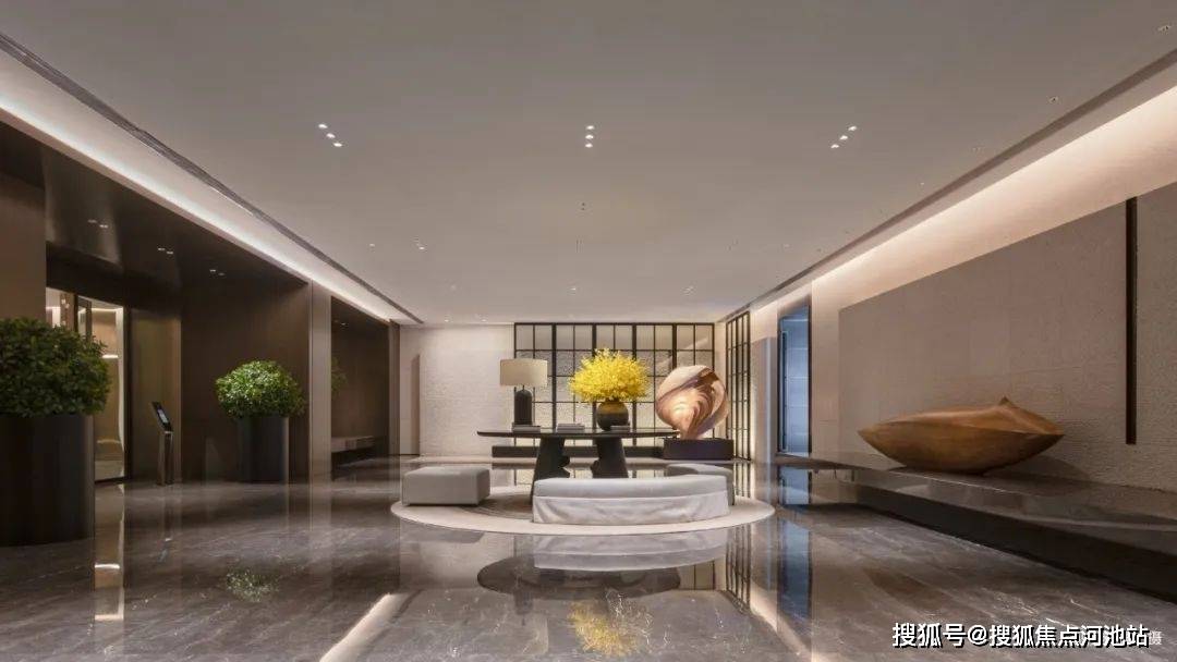 6,顶级公区配置:酒店式分栋入户大堂,台地式园林,森林游泳池,网球练习