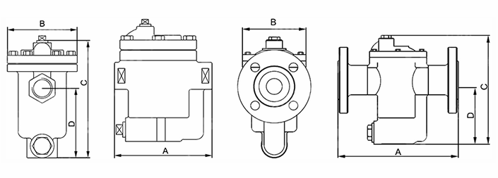 不锈钢倒吊桶式疏水阀关阀力加大排量减小体积