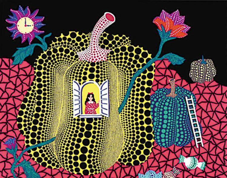 原创草间弥生10岁患精神病住院48年却靠画点年赚7亿