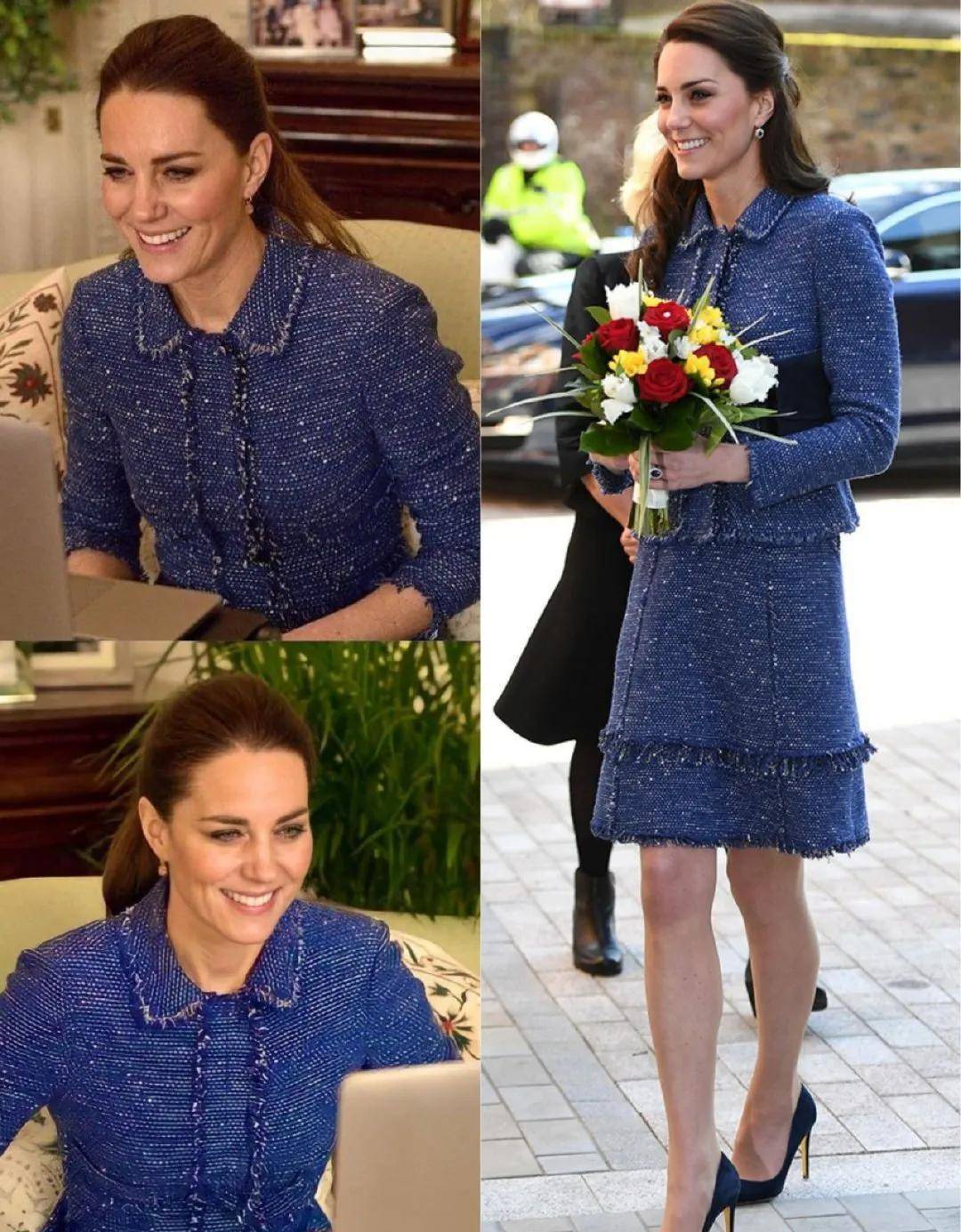 原创凯特王妃工作新照曝光一套衣服从12年穿到21年太节俭威廉捡到宝了