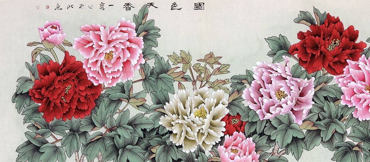 经典客厅挂画题材分享 你熟悉的有几个_牡丹_风水_吉祥