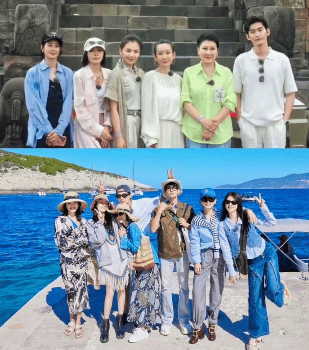 偶遇《花少》印尼之旅，网友大赞秦岚、刘涛气质好，气氛和谐